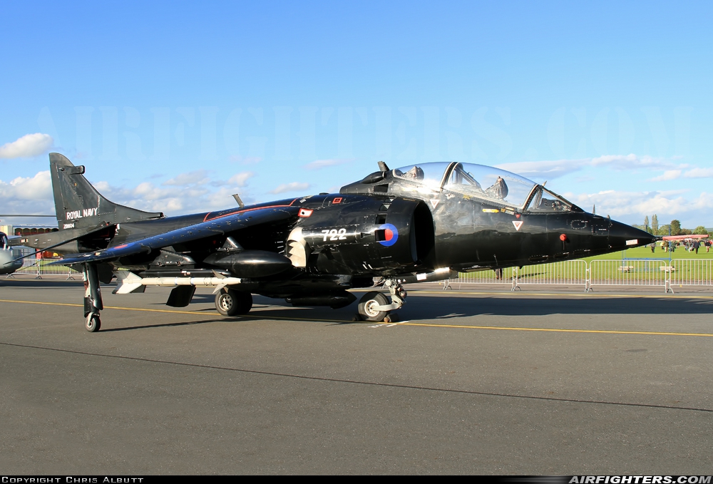 UK - Navy British Aerospace Harrier T.8 ZB604 at Yeovilton (YEO / EGDY), UK