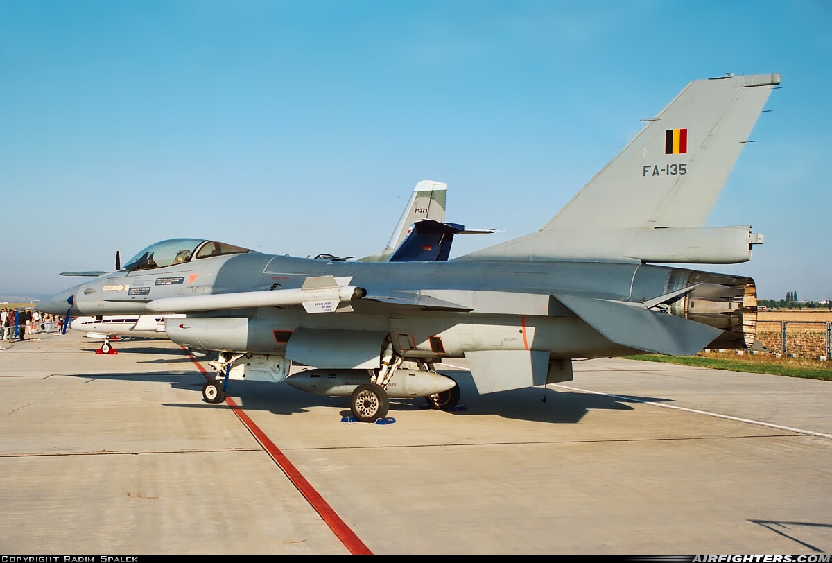 Belgium - Air Force General Dynamics F-16AM Fighting Falcon FA-135 at Brno - Turany (BRQ / LKTB), Czech Republic