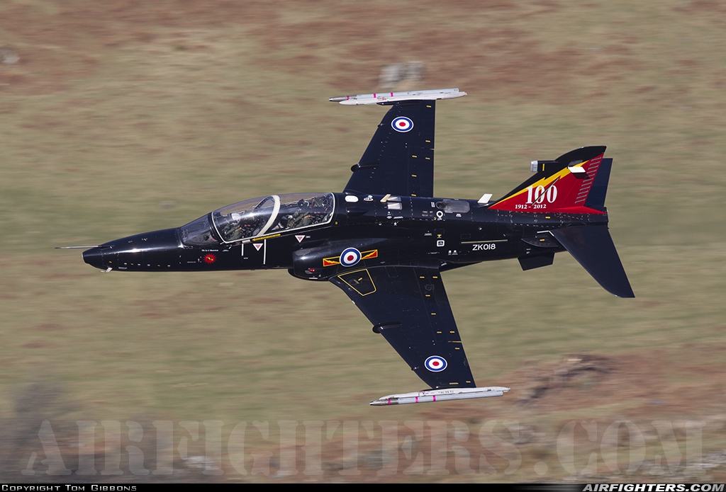 UK - Air Force BAE Systems Hawk T.2 ZK018 at Off-Airport - Machynlleth Loop Area, UK