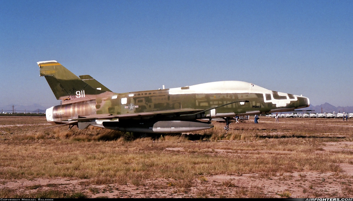 USA - Air Force North American F-100F Super Sabre 56-3911 at Tucson - Davis-Monthan AFB (DMA / KDMA), USA