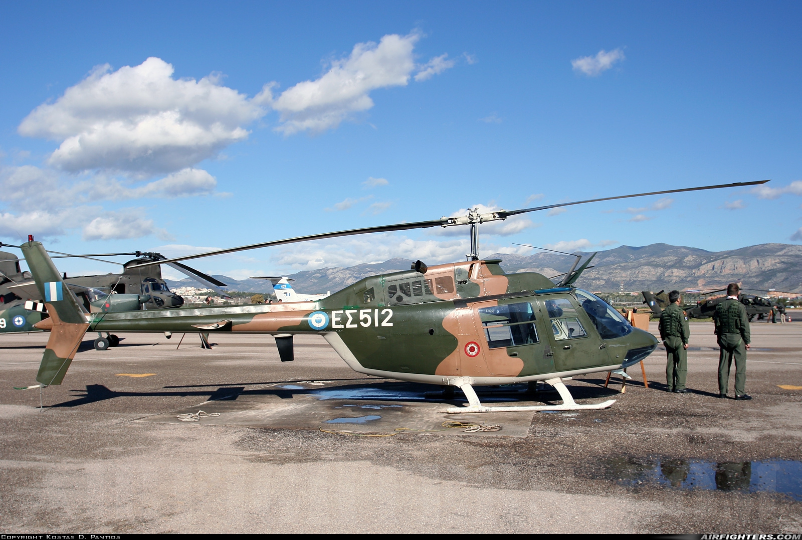 Greece - Army Agusta-Bell AB-206B-1 JetRanger II ES512 at Megara AB - Pahi (LGMG), Greece