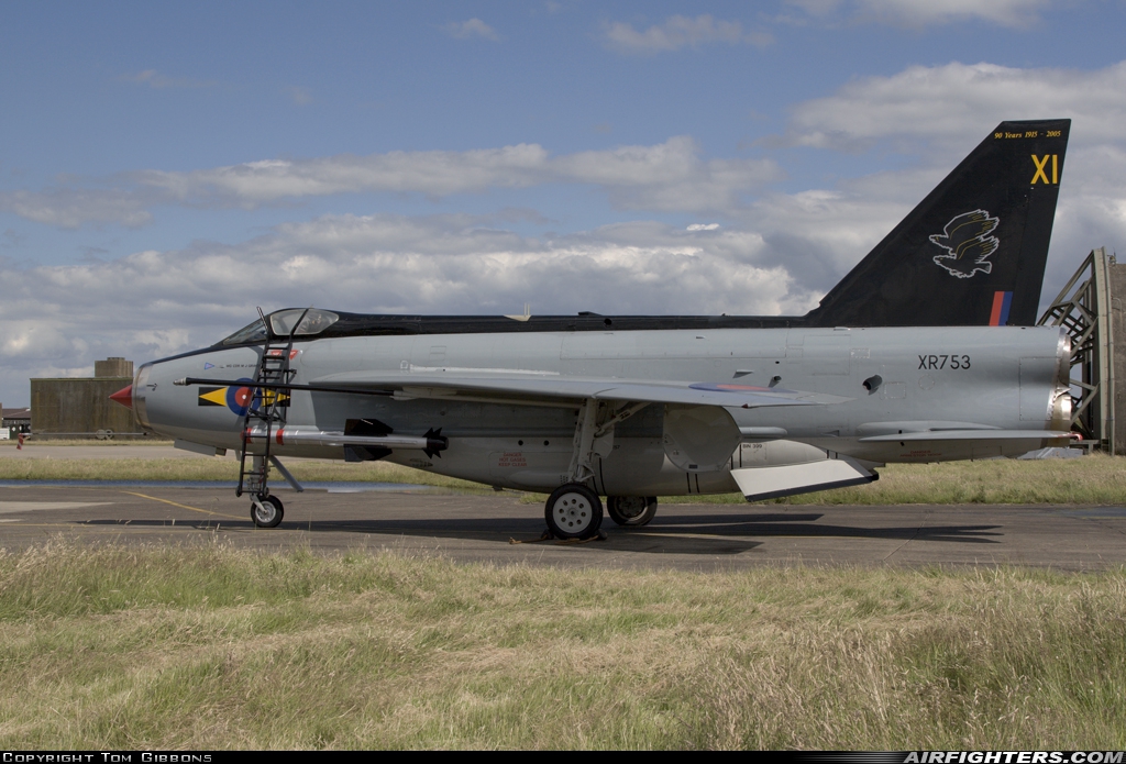 UK - Air Force English Electric Lightning F6 XR753 at Coningsby (EGXC), UK