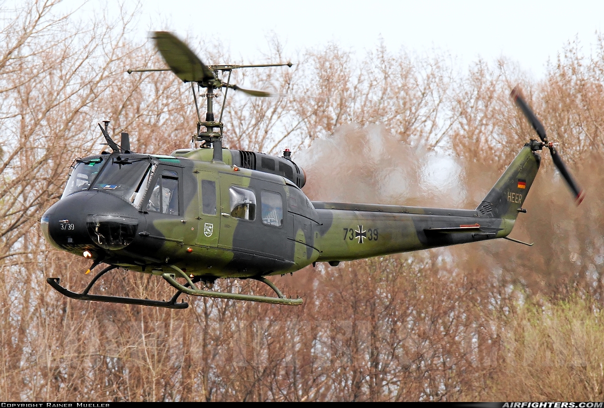 Germany - Army Bell UH-1D Iroquois (205) 73+39 at Buckeburg (- Achum) (ETHB), Germany
