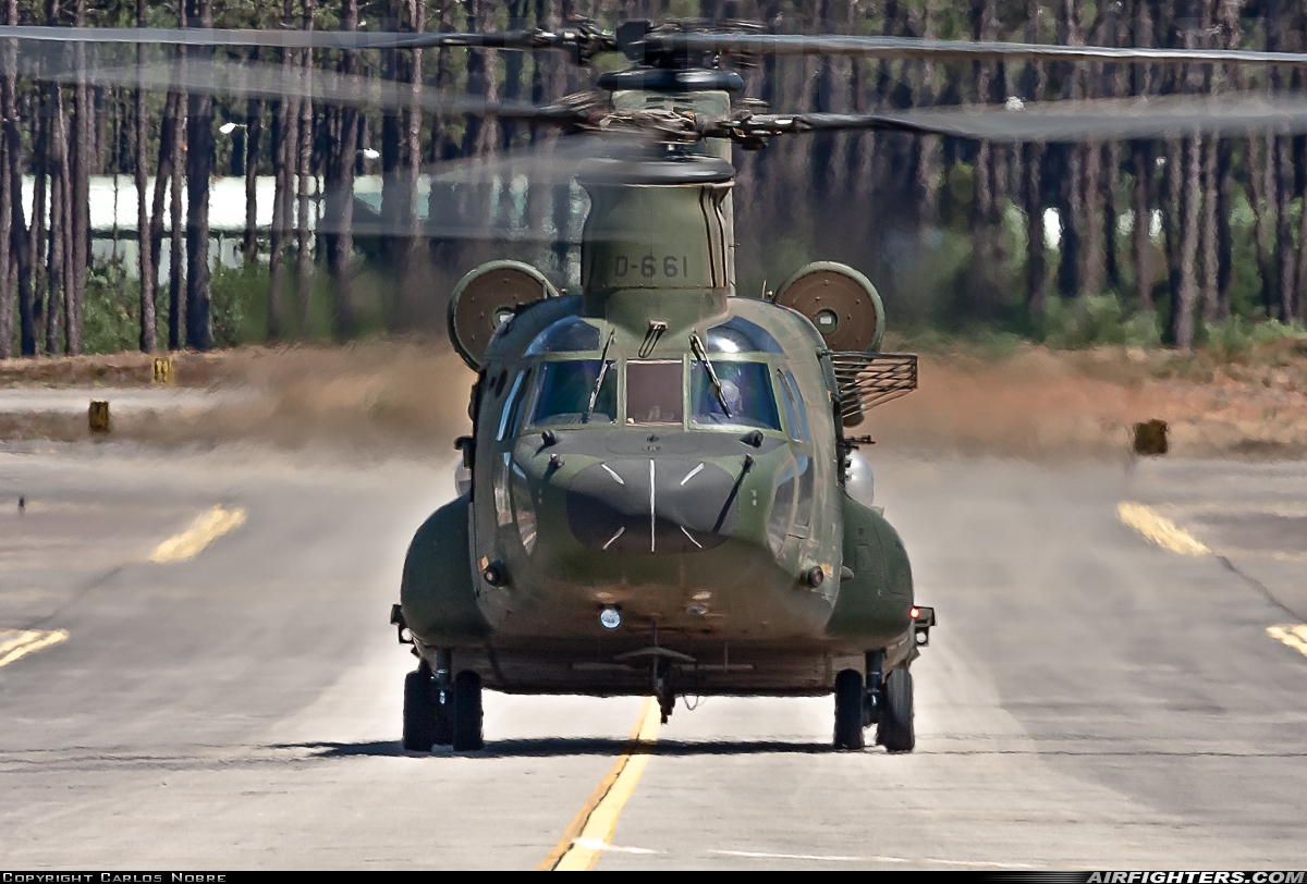 Netherlands - Air Force Boeing Vertol CH-47D Chinook D-661 at Ovar (AM1) (LPOV), Portugal