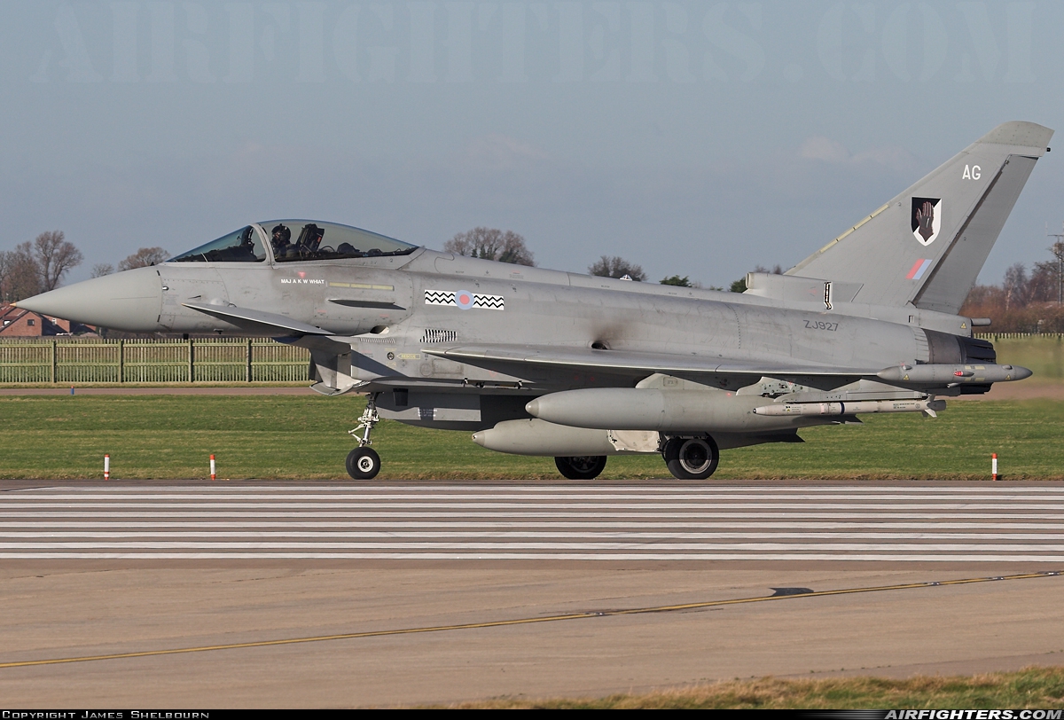 UK - Air Force Eurofighter Typhoon F2 ZJ927 at Coningsby (EGXC), UK