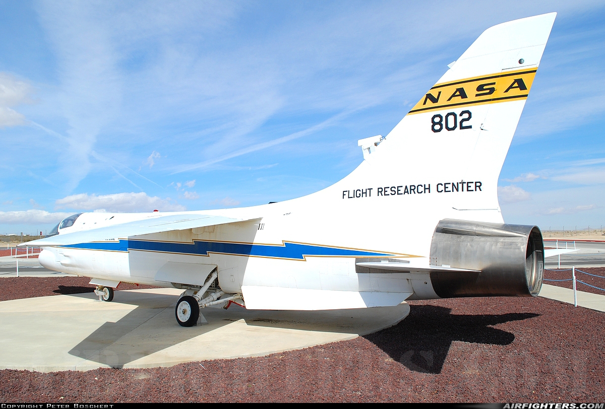 USA - NASA Vought F-8C Crusader N802NA at Edwards - AFB (EDW / KEDW), USA