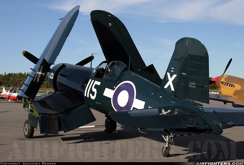 Private - Vintage Wings of Canada Goodyear FG-1D Corsair C-GVWC at Gatineau (YND / CYND), Canada