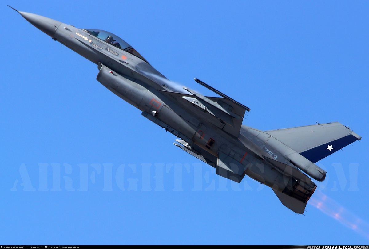 Chile - Air Force General Dynamics F-16AM Fighting Falcon 753 at Santiago - Arturo Merino Benitez (Pudahuel) (SCL / SCEL), Chile