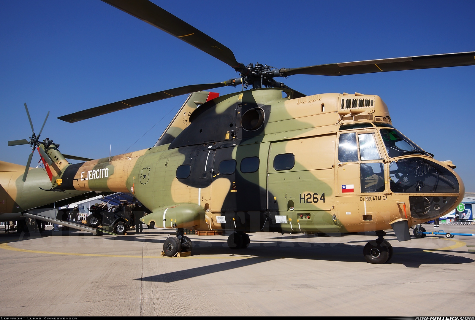 Chile - Army Aerospatiale SA-330L Puma H-264 at Santiago - Arturo Merino Benitez (Pudahuel) (SCL / SCEL), Chile