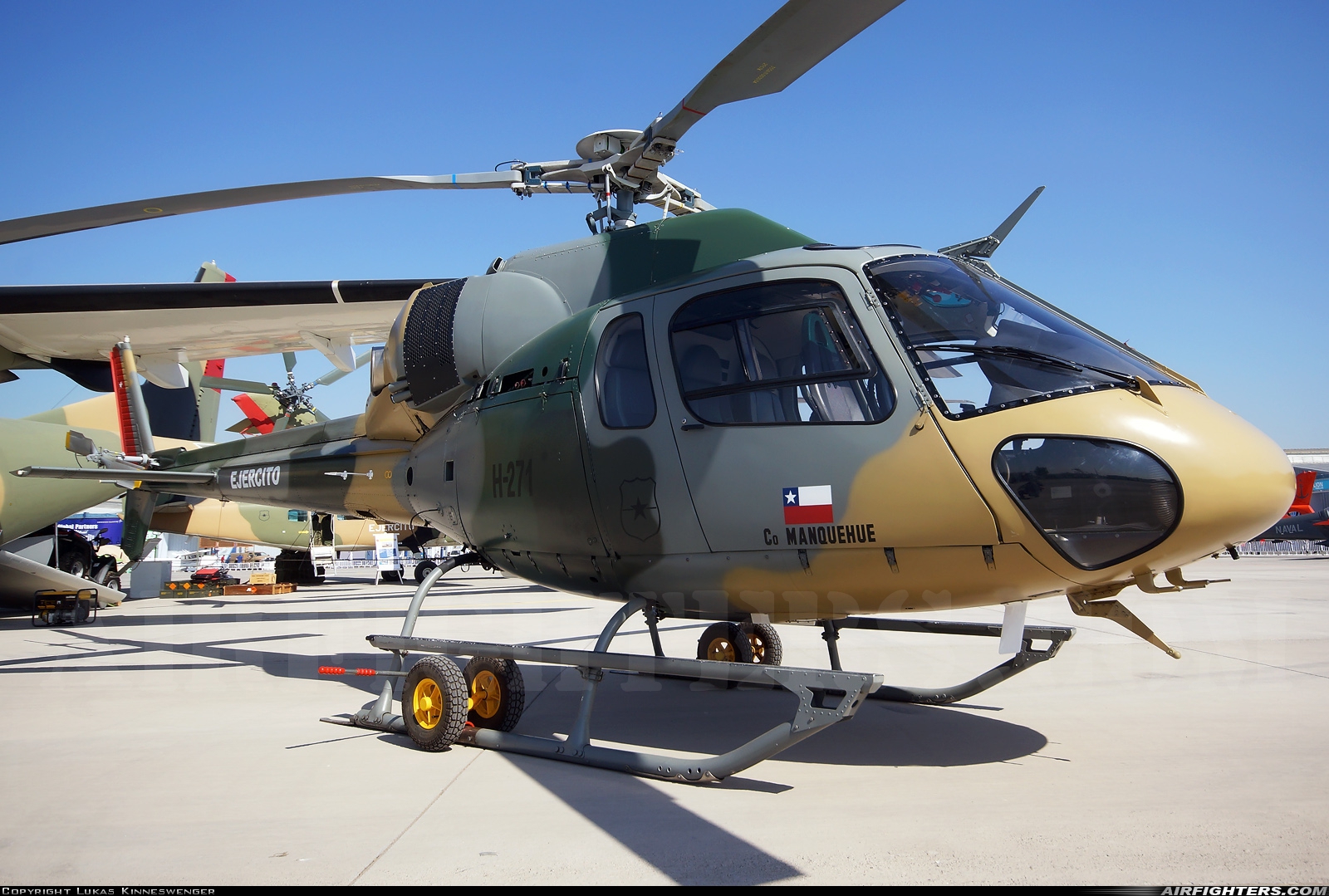 Chile - Army Aerospatiale HB-355N Esquilo II H-271 at Santiago - Arturo Merino Benitez (Pudahuel) (SCL / SCEL), Chile