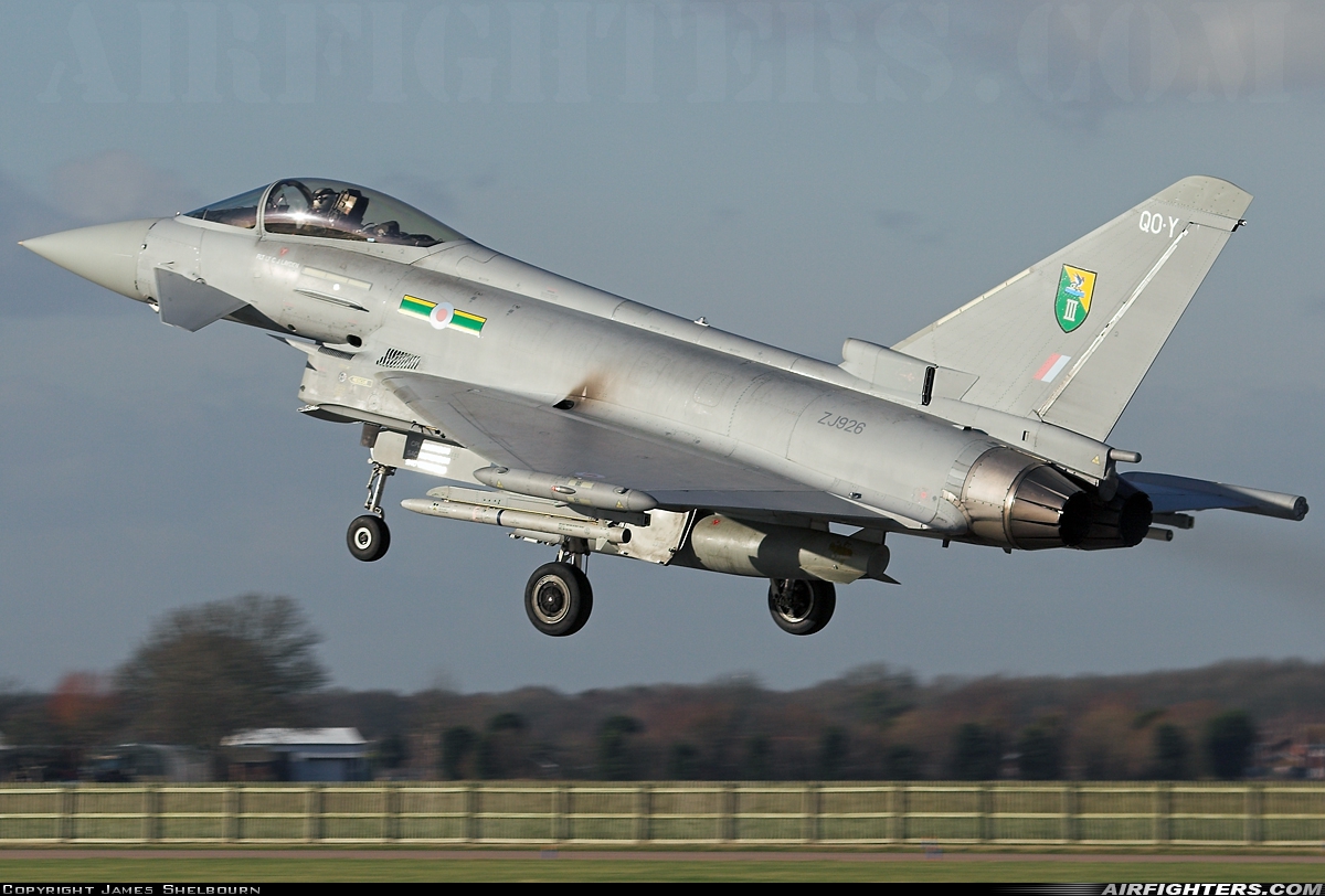 UK - Air Force Eurofighter Typhoon F2 ZJ926 at Coningsby (EGXC), UK