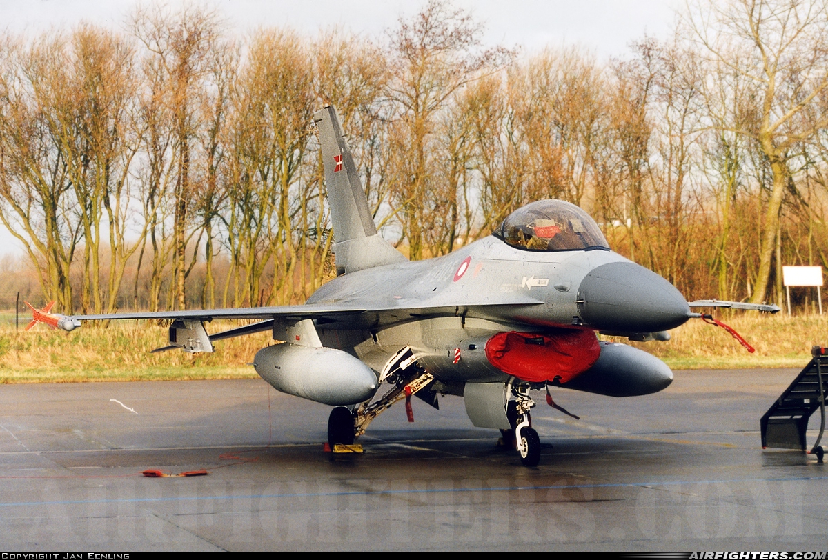 Denmark - Air Force General Dynamics F-16A Fighting Falcon E-005 at Leeuwarden (LWR / EHLW), Netherlands