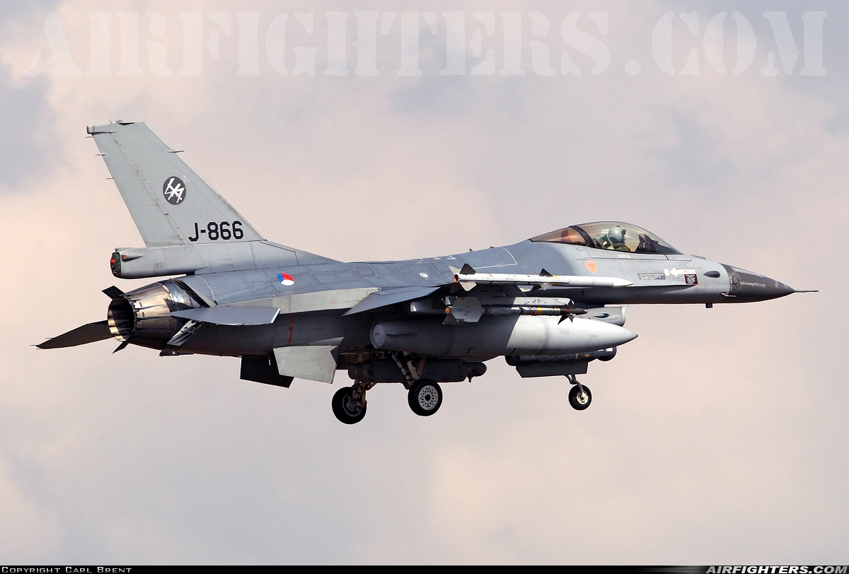 Netherlands - Air Force General Dynamics F-16AM Fighting Falcon J-866 at Uden - Volkel (UDE / EHVK), Netherlands