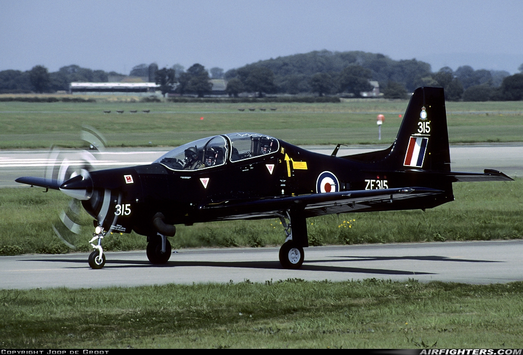 UK - Air Force Short Tucano T1 ZF315 at Linton on Ouse (EGXU), UK