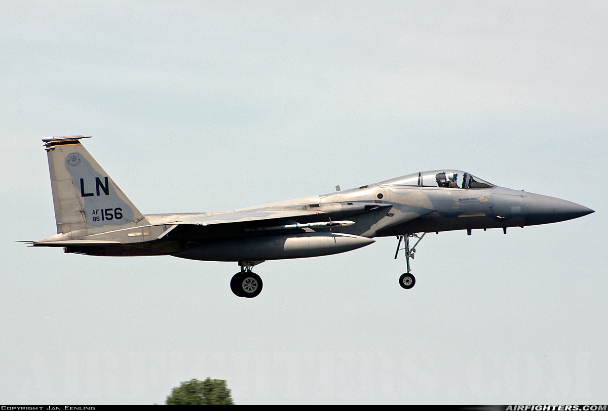 USA - Air Force McDonnell Douglas F-15C Eagle 86-0156 at Leeuwarden (LWR / EHLW), Netherlands
