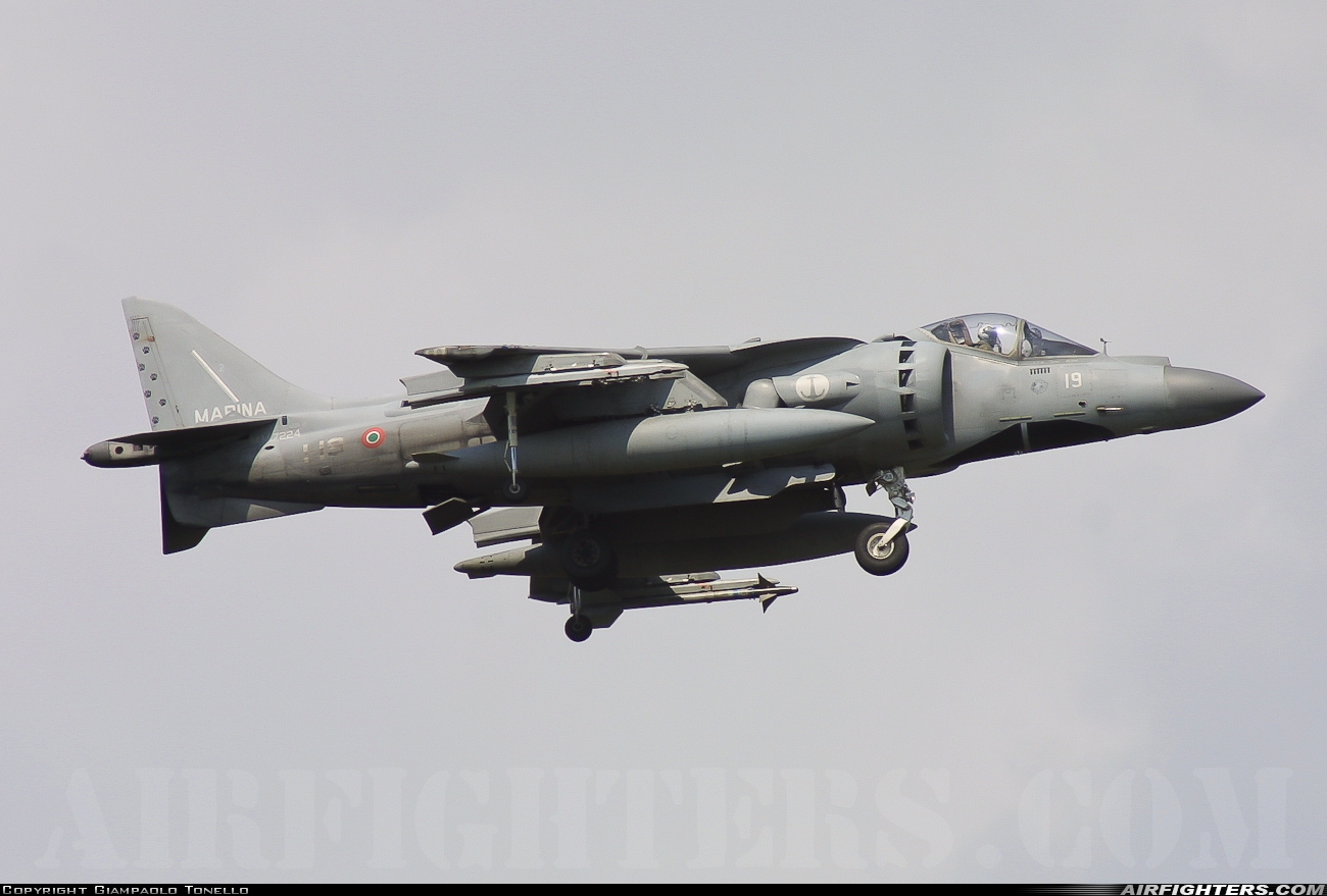 Italy - Navy McDonnell Douglas AV-8B+ Harrier ll MM7224 at Aviano (- Pagliano e Gori) (AVB / LIPA), Italy