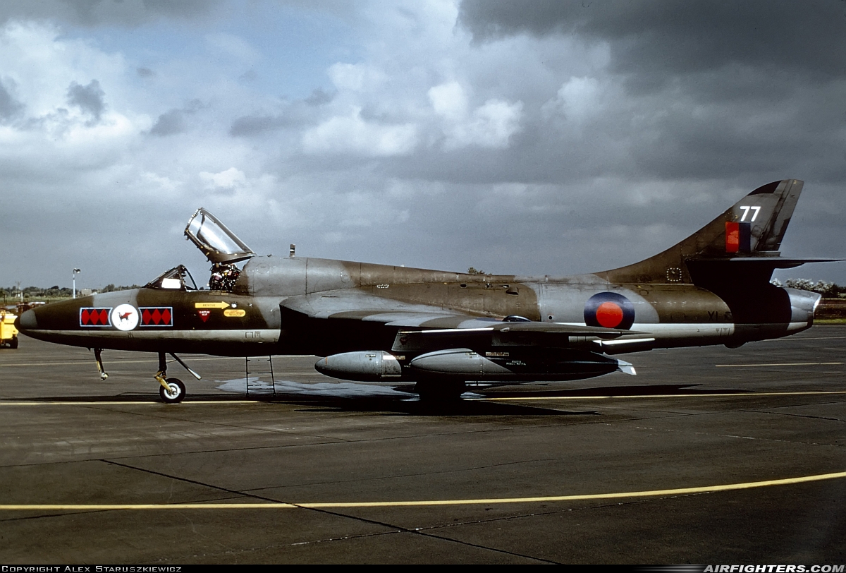 UK - Air Force Hawker Hunter T7 XL619 at Leck (EDXK), Germany