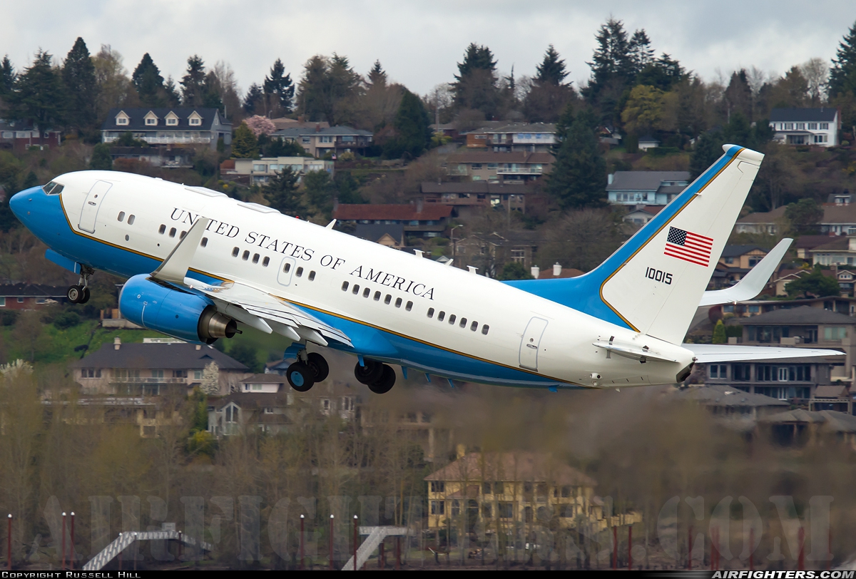 USA - Air Force Boeing C-40B (737-7CP BBJ) 01-0015 at Portland - Int. (PDX / KPDX), USA