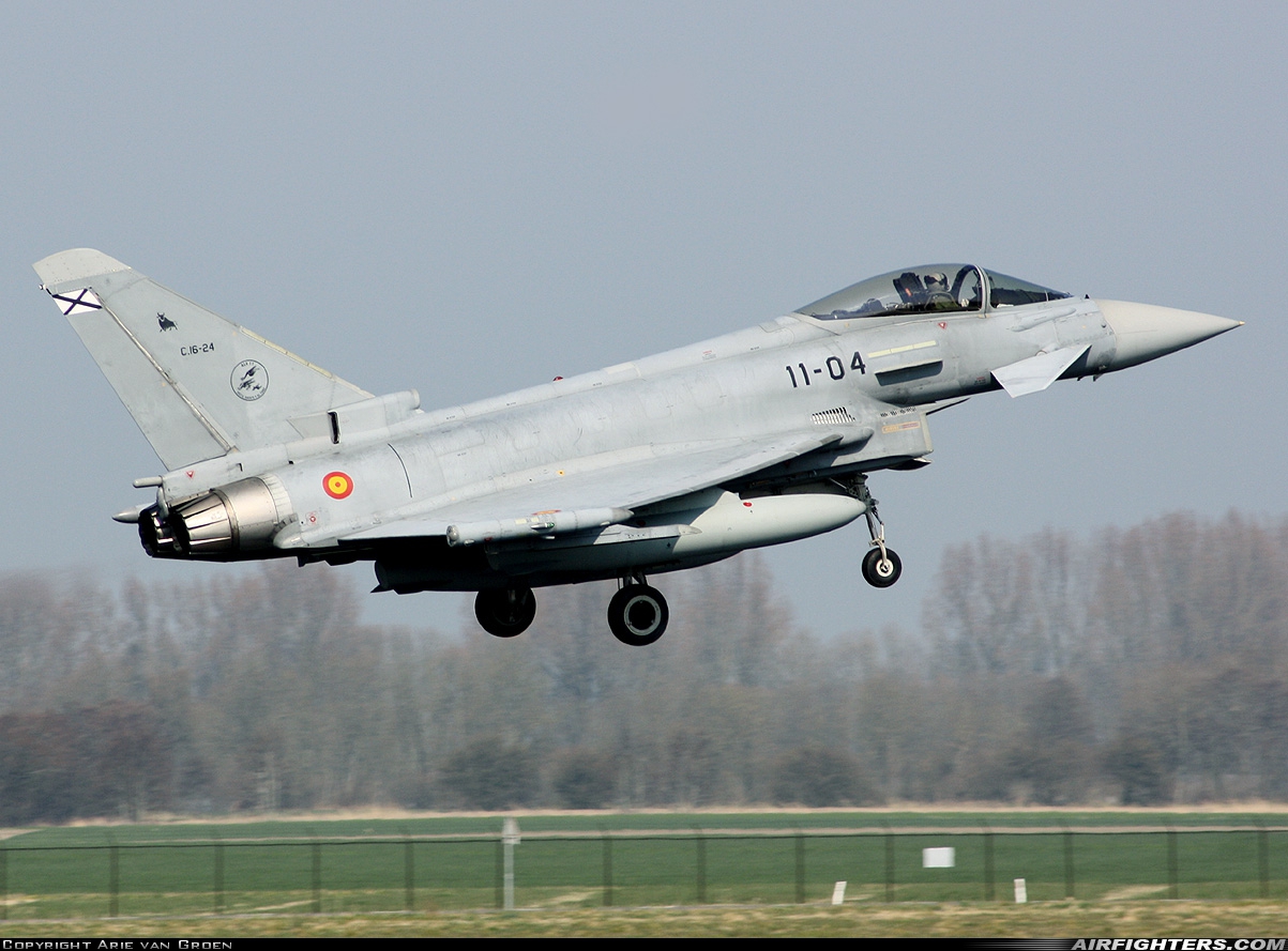 Spain - Air Force Eurofighter C-16 Typhoon (EF-2000S) C.16-24 at Leeuwarden (LWR / EHLW), Netherlands