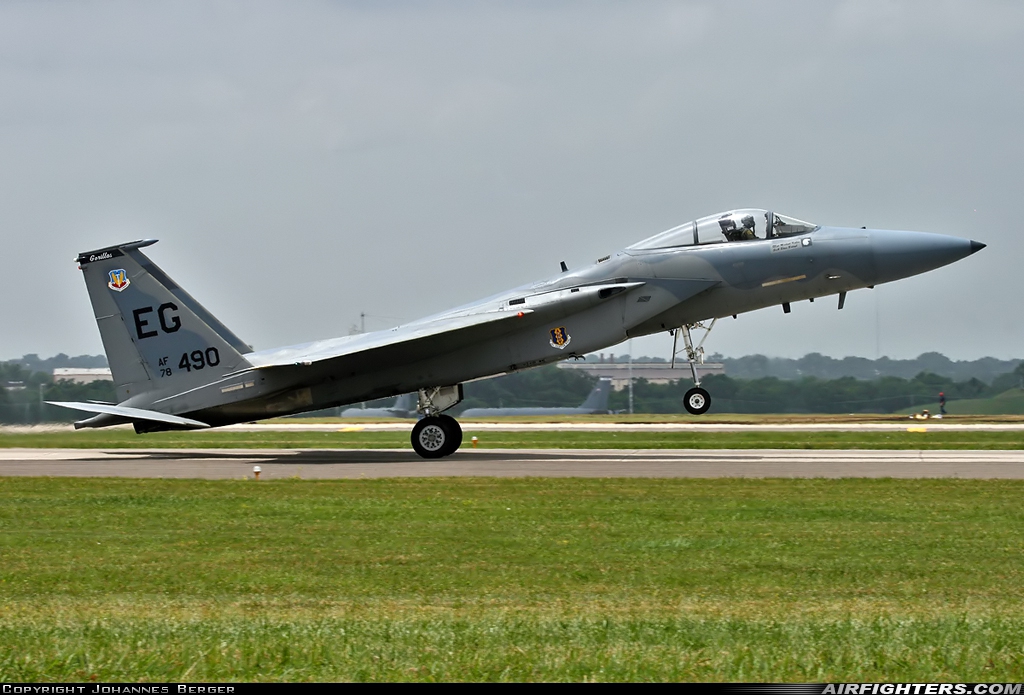 USA - Air Force McDonnell Douglas F-15C Eagle 78-0490 at Midwest City - Tinker AFB (TIK / KTIK), USA