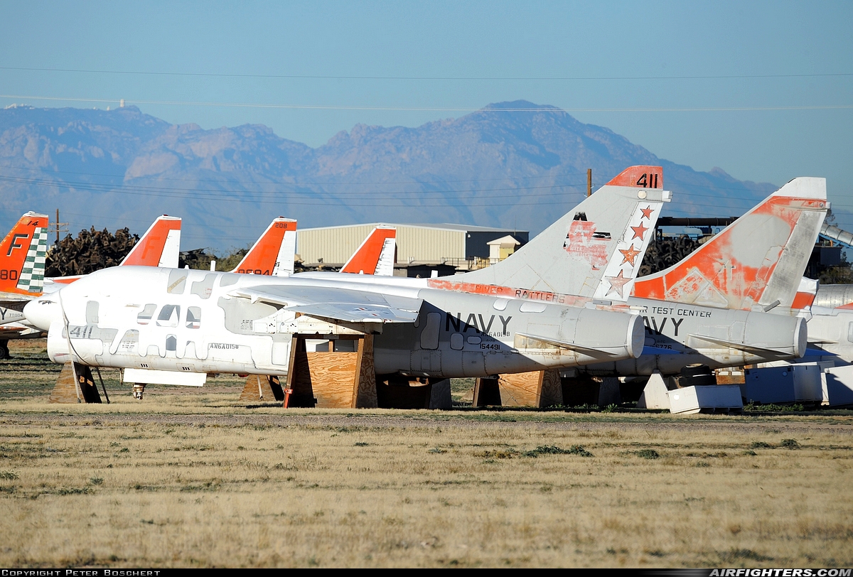 USA - Navy LTV Aerospace A-7B Corsair II 154491 at Tucson - Davis-Monthan AFB (DMA / KDMA), USA