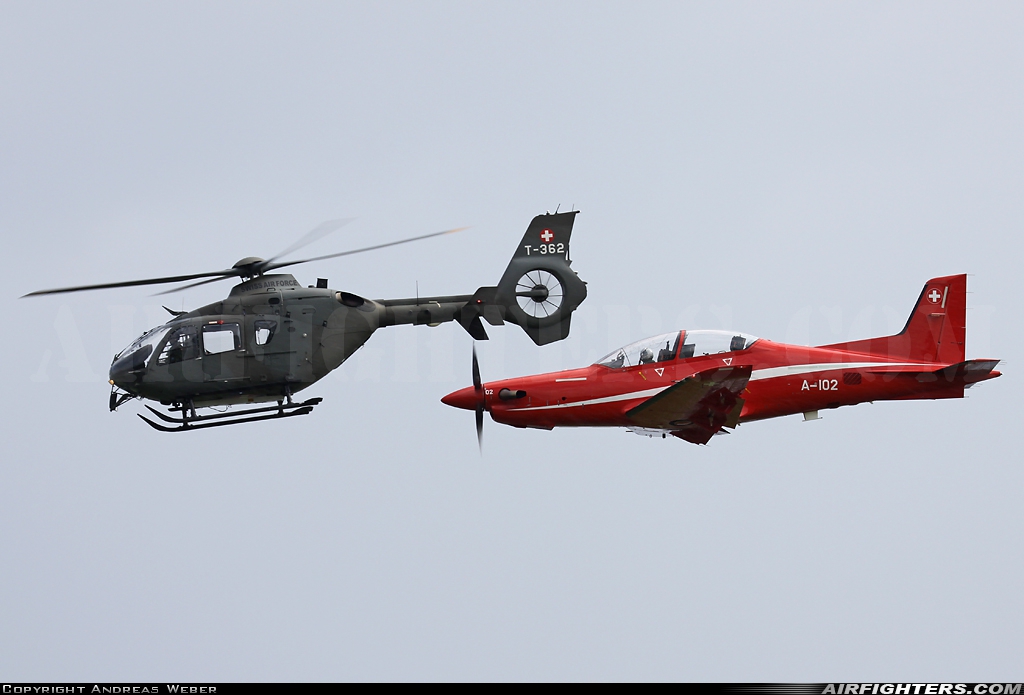 Switzerland - Air Force Eurocopter TH05 (EC-635P2+) T-362 at Emmen (EML / LSME), Switzerland