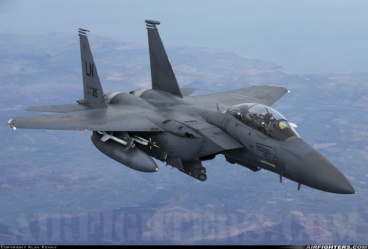 USA - Air Force McDonnell Douglas F-15E Strike Eagle 91-0315 at In Flight, UK