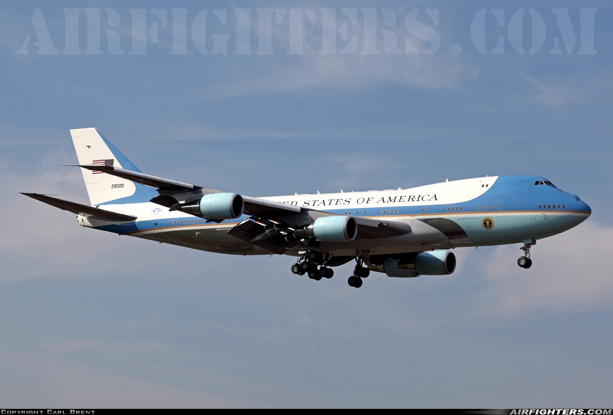USA - Air Force Boeing VC-25A (747-2G4B) 92-9000 at Ramstein (- Landstuhl) (RMS / ETAR), Germany