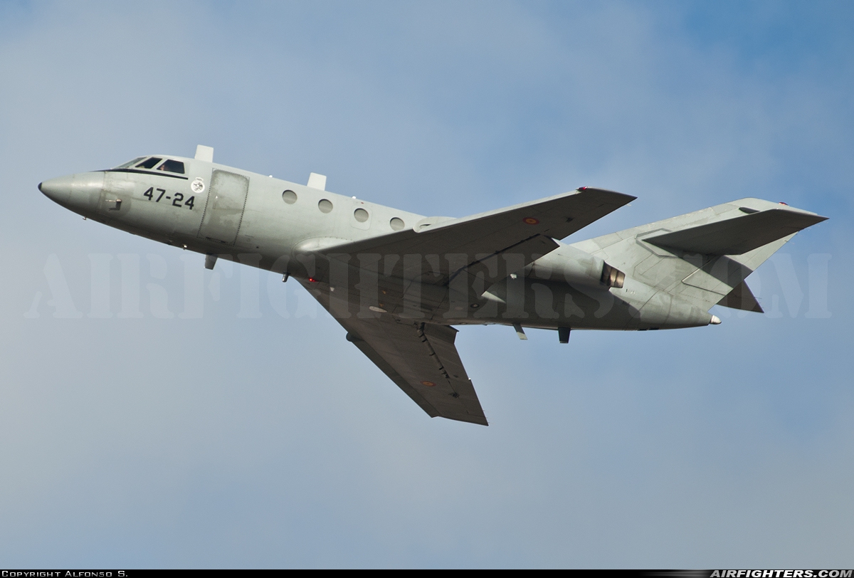 Spain - Air Force Dassault Falcon (Mystere) 20ECM TM.11-4 at Albacete (- Los Llanos) (LEAB), Spain