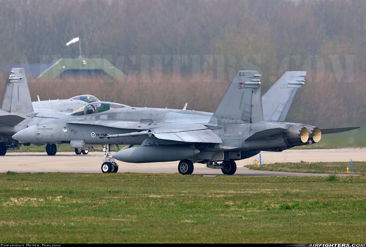 Finland - Air Force McDonnell Douglas F/A-18C Hornet HN-444 at Leeuwarden (LWR / EHLW), Netherlands