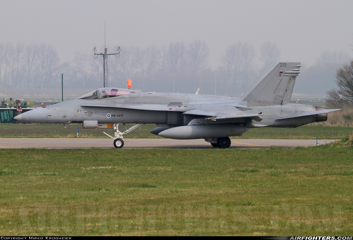 Finland - Air Force McDonnell Douglas F/A-18C Hornet HN-429 at Leeuwarden (LWR / EHLW), Netherlands