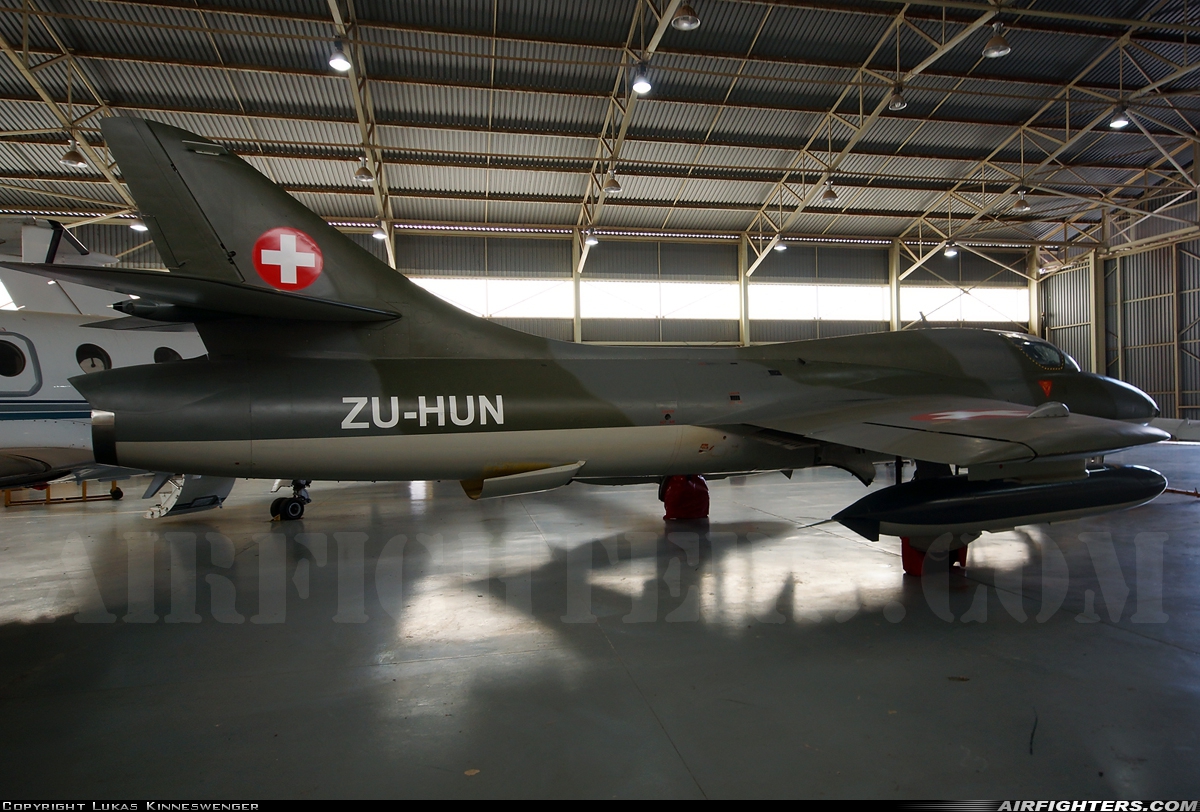 Private Hawker Hunter T68 ZU-HUN at Lanseria (HLA / FALA), South Africa