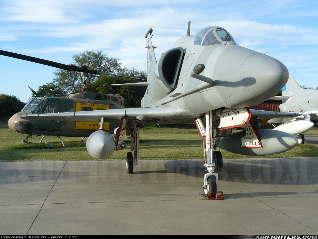 Argentina - Air Force Douglas A-4F Skyhawk 154173 at Off-Airport - Villa Mercedes, Argentina