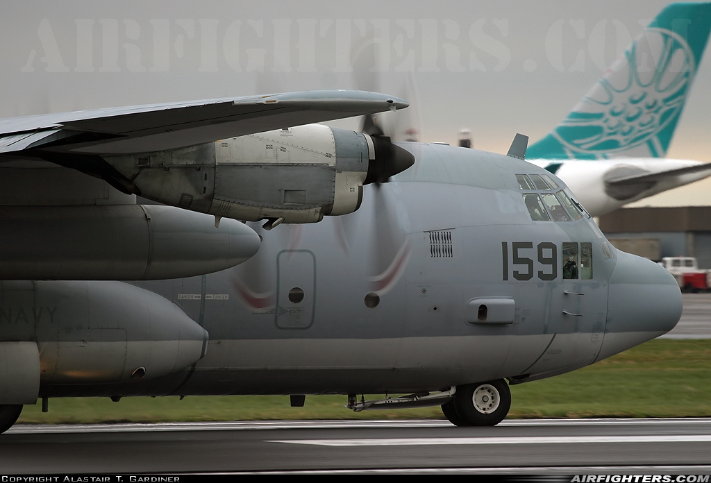 USA - Navy Lockheed C-130T Hercules (L-382) 165159 at Glasgow - Prestwick (PIK / EGPK), UK