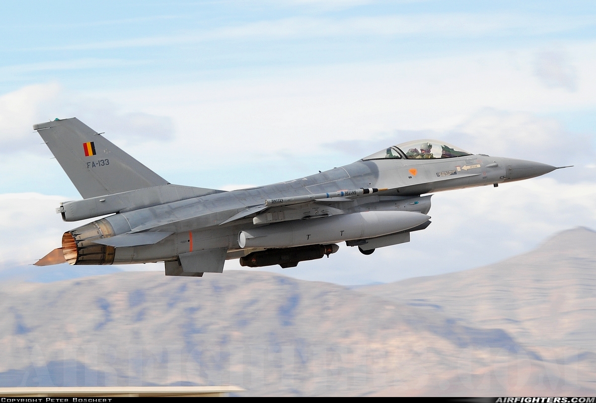 Belgium - Air Force General Dynamics F-16AM Fighting Falcon FA-133 at Las Vegas - Nellis AFB (LSV / KLSV), USA