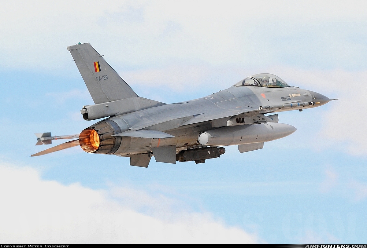 Belgium - Air Force General Dynamics F-16AM Fighting Falcon FA-128 at Las Vegas - Nellis AFB (LSV / KLSV), USA