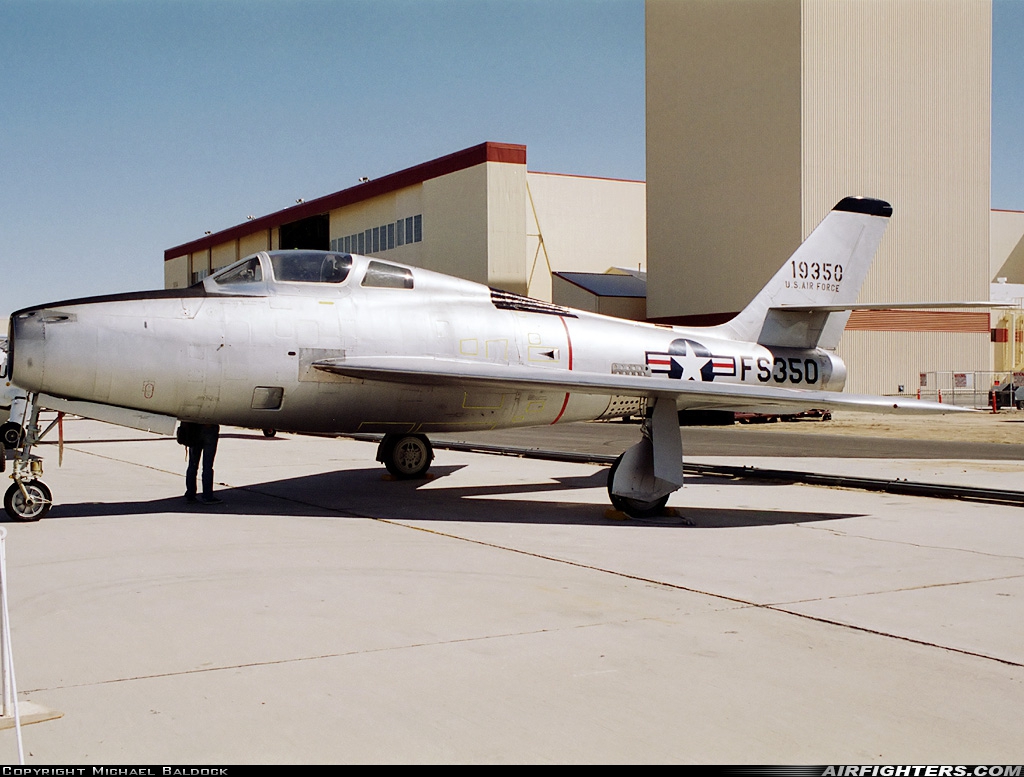 USA - Air Force Republic F-84F Thunderstreak 51-9350 at Edwards - AFB (EDW / KEDW), USA