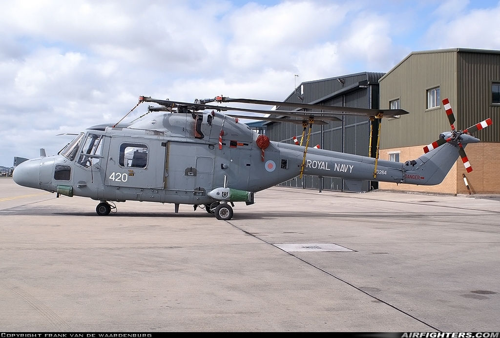 UK - Navy Westland WG-13 Lynx HAS3S ZD264 / 420 at Yeovilton (YEO / EGDY), UK