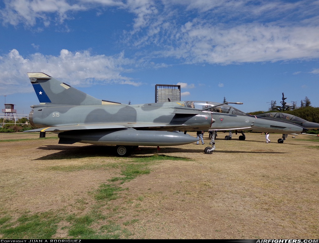Chile - Air Force Dassault Mirage 50DC Pantera 515 at Santiago - Los Cerrillos (ULC / SCTI), Chile