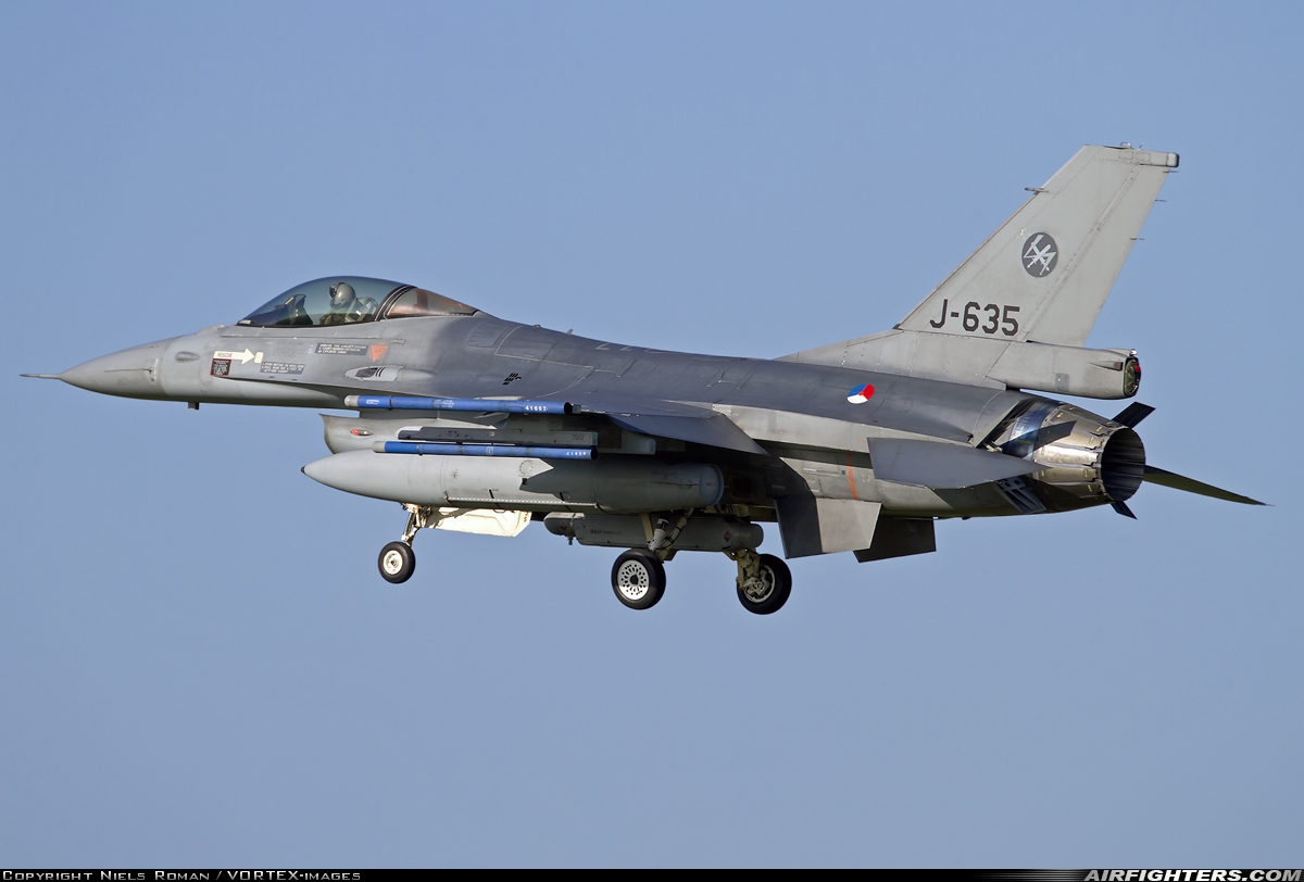 Netherlands - Air Force General Dynamics F-16AM Fighting Falcon J-635 at Uden - Volkel (UDE / EHVK), Netherlands