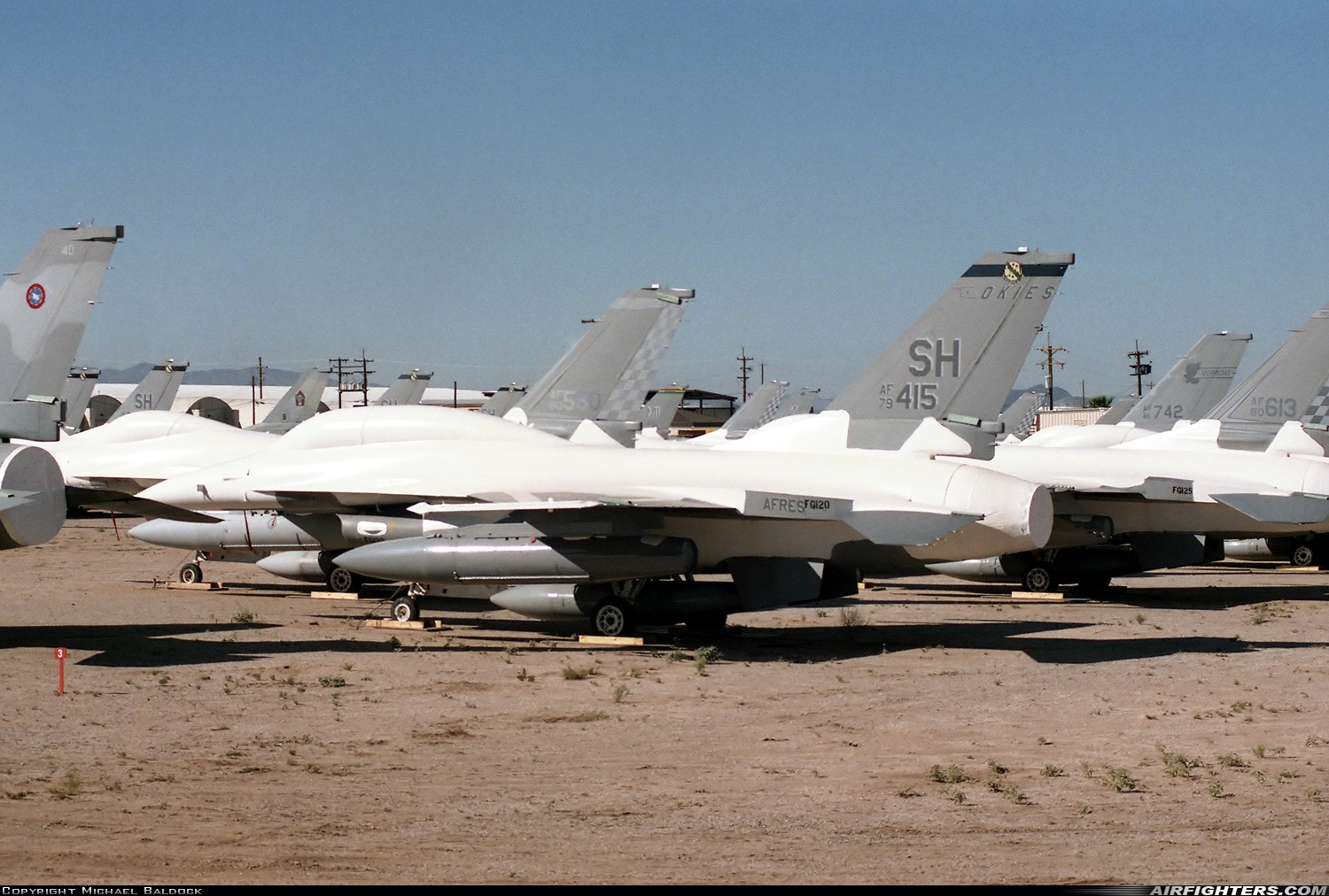 USA - Air Force General Dynamics F-16B Fighting Falcon 79-0415 at Tucson - Davis-Monthan AFB (DMA / KDMA), USA