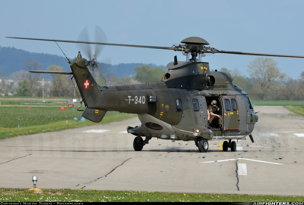 Switzerland - Air Force Aerospatiale AS-532UL Cougar T-340 at Grenchen (LSZG), Switzerland