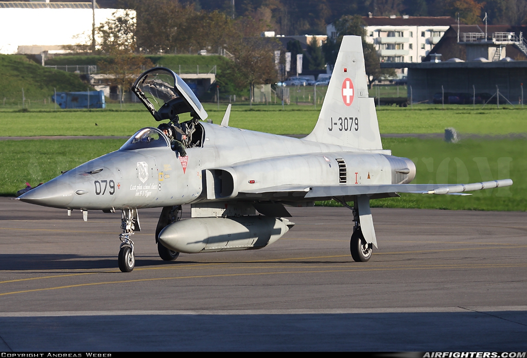 Switzerland - Air Force Northrop F-5E Tiger II J-3079 at Emmen (EML / LSME), Switzerland