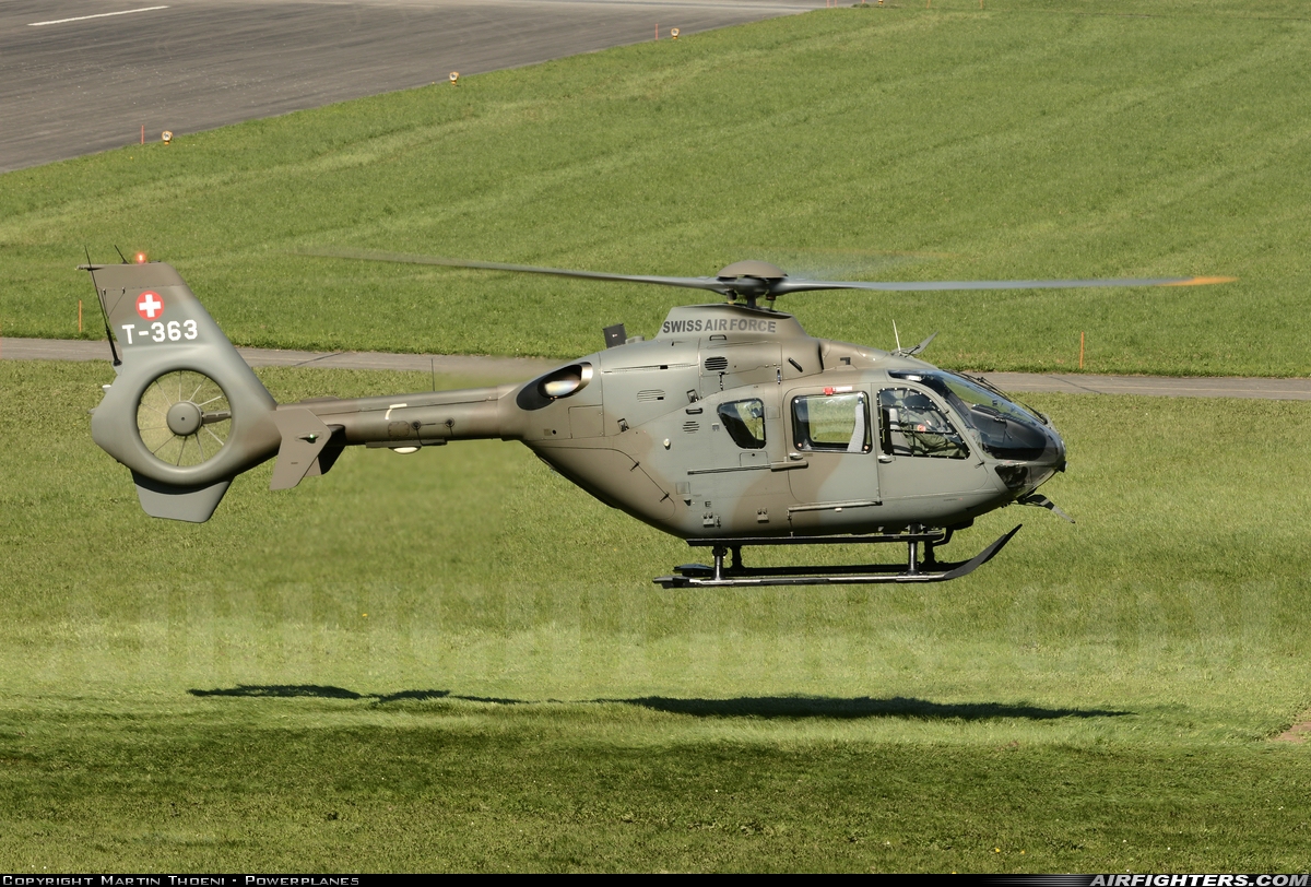 Switzerland - Air Force Eurocopter TH05 (EC-635P2+) T-363 at Alpnach (LSMA), Switzerland