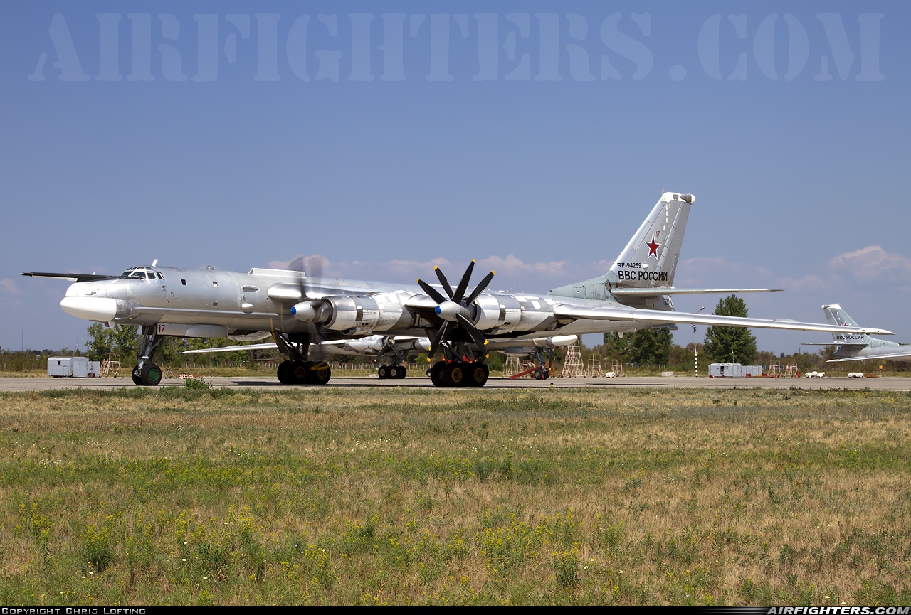 Russia - Air Force Tupolev Tu-95MS Bear H RF-94259 at Engels (Zngyelse) (UWSG), Russia