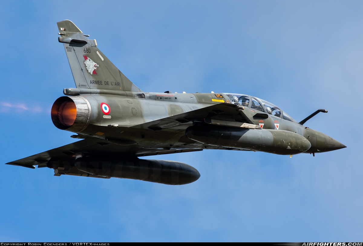 France - Air Force Dassault Mirage 2000D 680 at Nancy - Ochey (LFSO), France