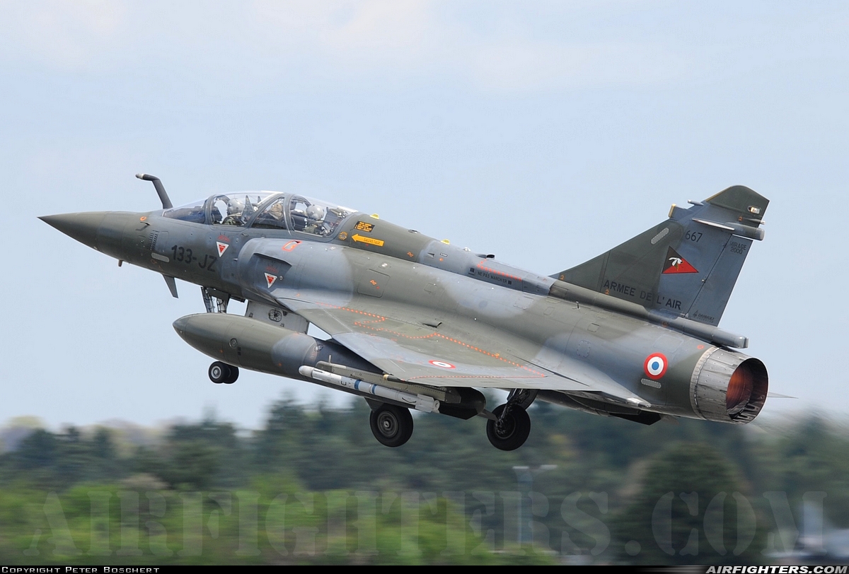 France - Air Force Dassault Mirage 2000D 667 at Nancy - Ochey (LFSO), France