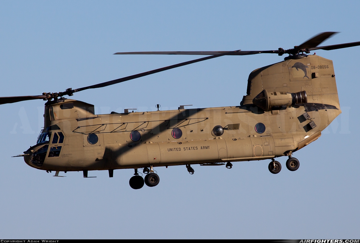 USA - Army Boeing Vertol CH-47F Chinook 08-08056 at Maxton - Laurinburg / Maxton (MXE / MEB), USA