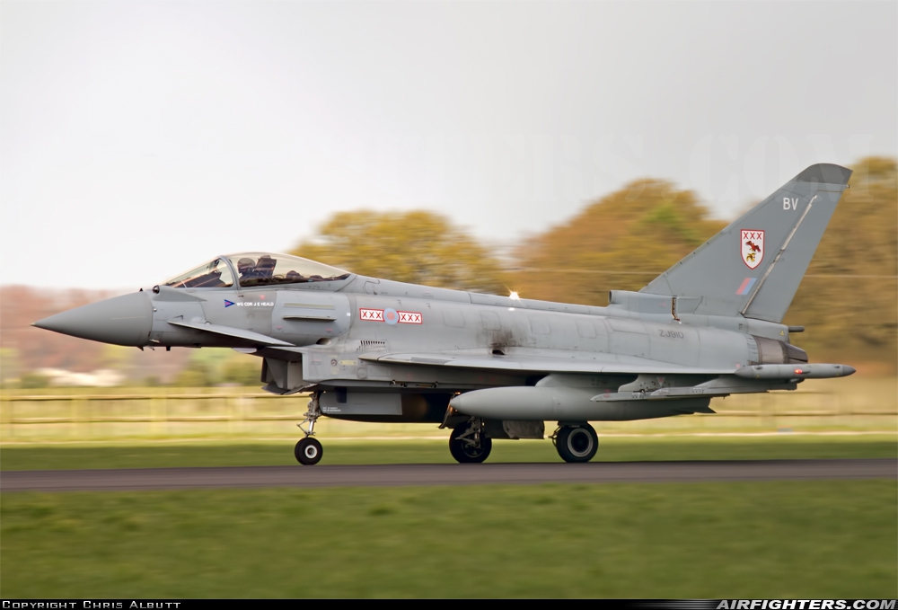 UK - Air Force Eurofighter Typhoon FGR4 ZJ910 at Coningsby (EGXC), UK