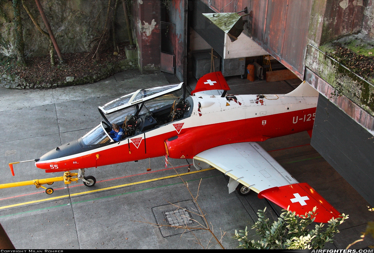 Switzerland - Air Force British Aerospace Hawk T.66 U-1255 at Buochs (Stans) (LSMU / LSZC), Switzerland